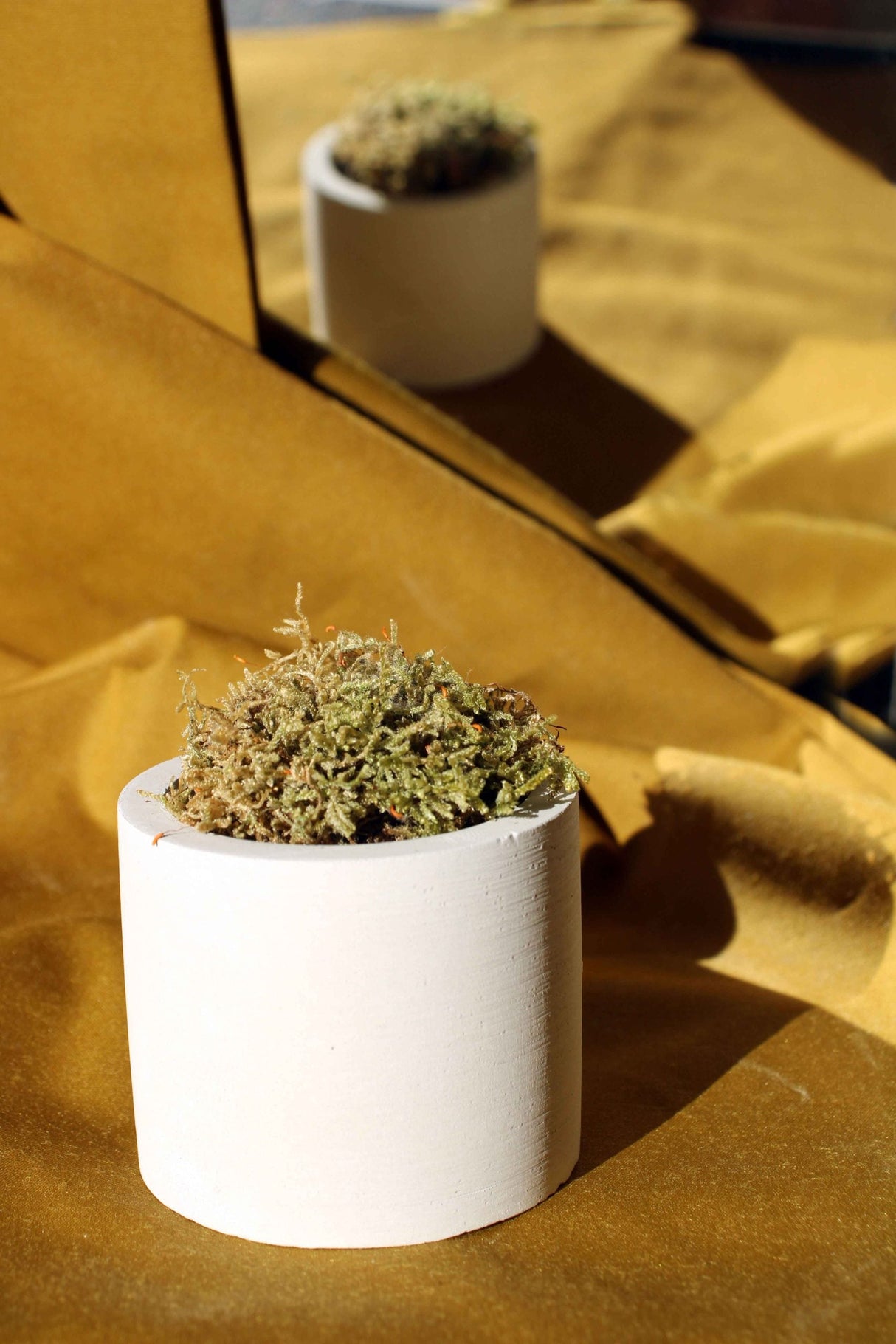 Gloria Home Concrete Cylinder Tealight Holder & Pot