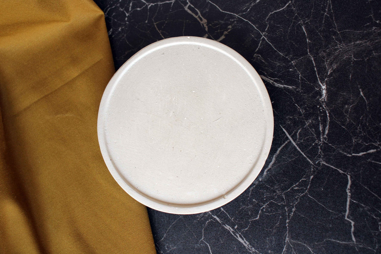 Gloria Home Concrete Round Item Holder Tray