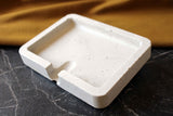 Gloria Home White Concrete Soap Holder Tray