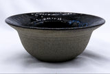 7,5' Midnight Aegean Surge Handmade Grey Stoneware Bowl