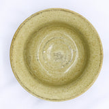 7,5' Olive Sandstone Calm Handmade Grey Stoneware Bowl