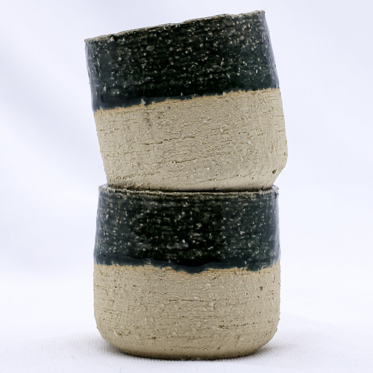 Bluvio Handmade Ceramic Milled Stoneware Espresso Mug