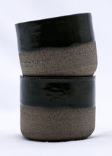 Green Picollo Smoked Grey Handmade Ceramic Stoneware Espresso Mug