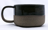 Bluverde Grande Handmade Ceramic Smoked Grey Stoneware Big Ceramic Mug
