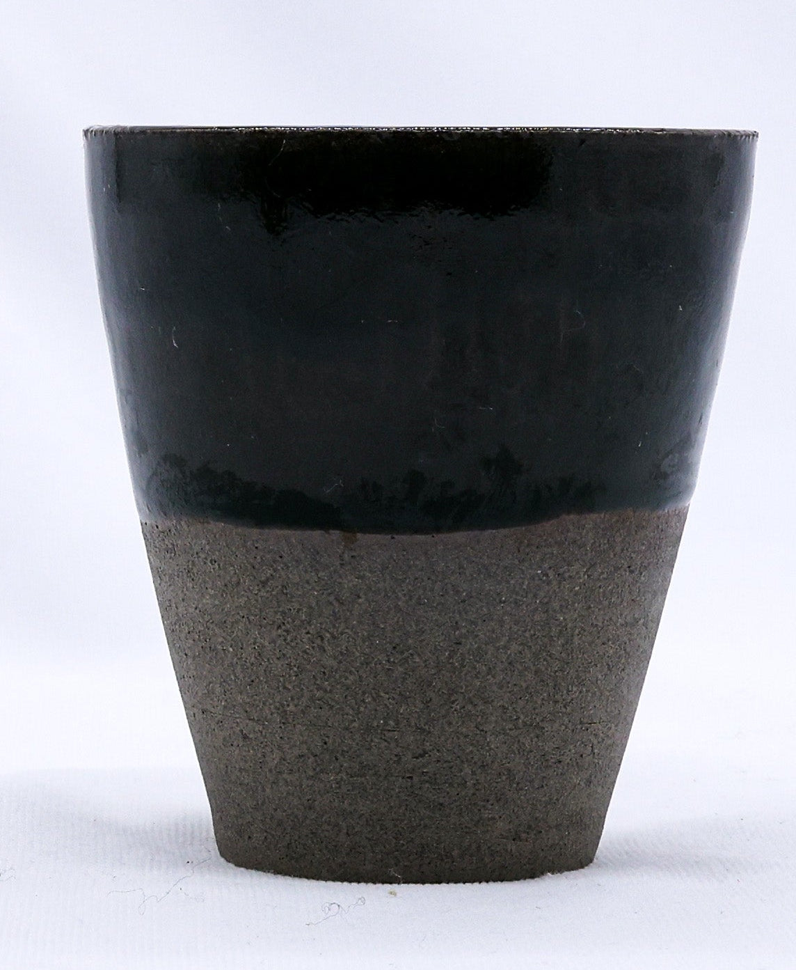 Bluverde Quadra Handmade Ceramic Smoked Grey Stoneware Tall Ceramic Cup