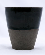 Bluverde Quadra Handmade Ceramic Smoked Grey Stoneware Tall Ceramic Cup
