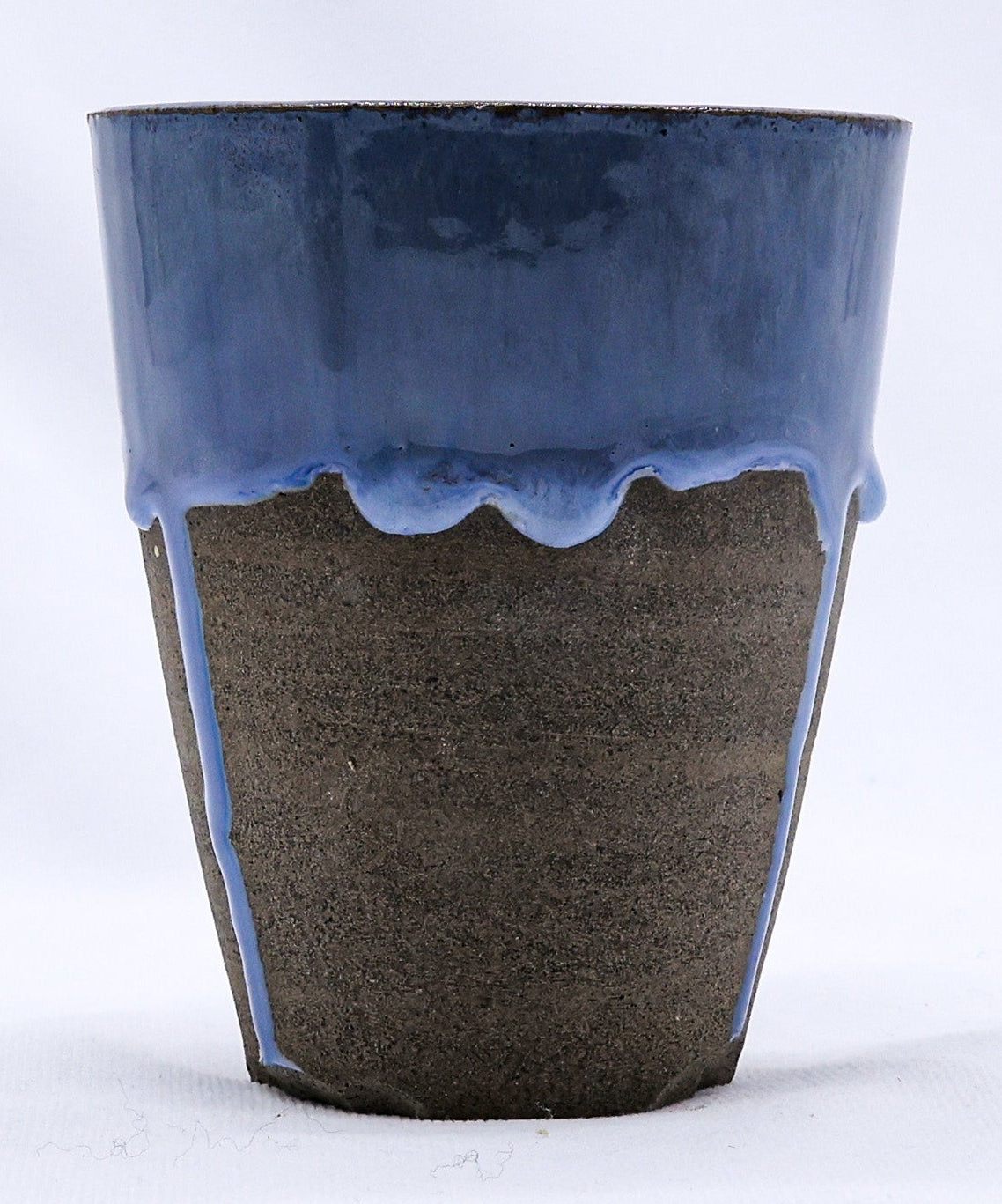 Blulume Quadra Blue Handmade Ceramic Smoked Grey Stoneware Tall Ceramic Cup