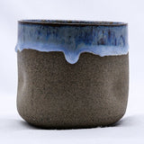 Blunero Goccio Handmade Ceramic Smoked Grey Stoneware Short Cup