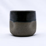 Verde Goccio Handmade Ceramic Smoked Grey Stoneware Short Cup