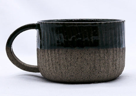 Bluverde Arte Handmade Ceramic Smoked Grey Stoneware Mug