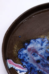 Nebula Smoked Grey Large Stoneware Handmade Ceramic Dinner Plate - 27cm