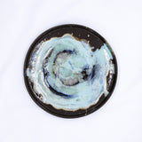 Tidepool Smoked Grey Large Stoneware Handmade Ceramic Dinner Plate - 27cm