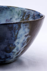 Large Smoked Grey Plum Sea Mist Handmade Ceramic Stoneware Dinner Bowl