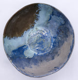 Large Stone Reef Blue Handmade Ceramic Stoneware Dinner Bowl