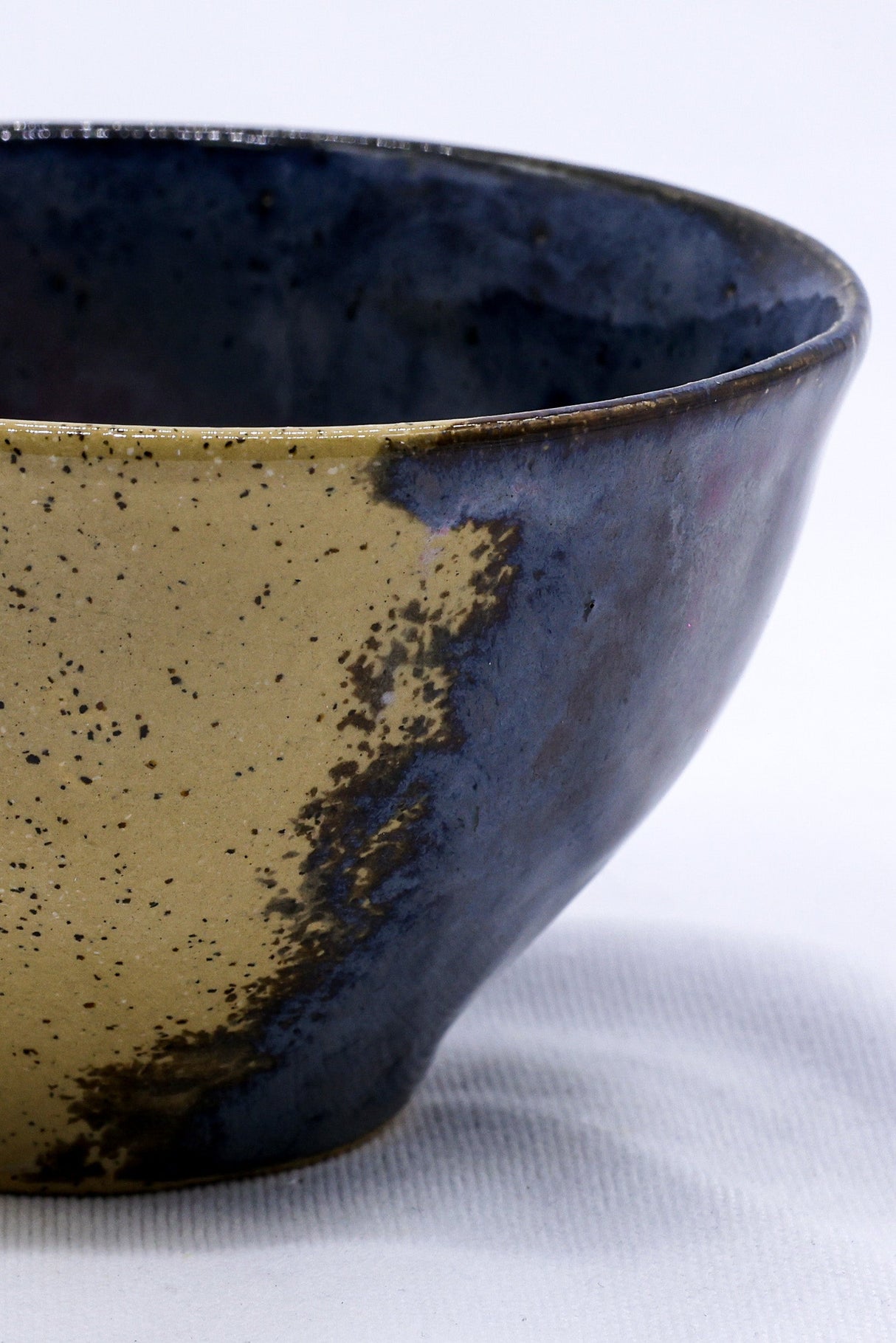 Small Mauve Coast Bloom Handmade Ceramic Stoneware Dinner Bowl