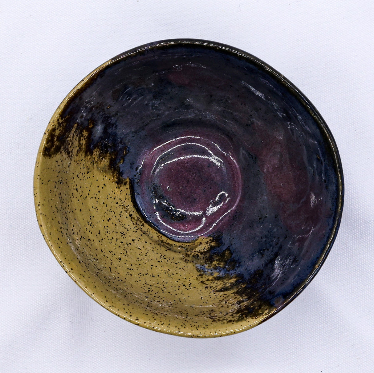 Small Mauve Coast Bloom Handmade Ceramic Stoneware Dinner Bowl