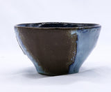 Small Smoked Grey Cold Aegean Fade Handmade Ceramic Stoneware Dinner Bowl