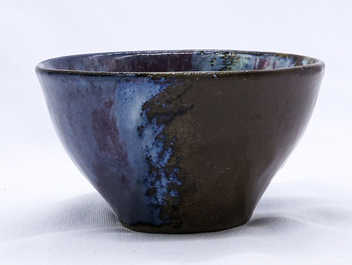 Small Smoked Grey Plum Sea Mist Handmade Ceramic Stoneware Dinner Bowl