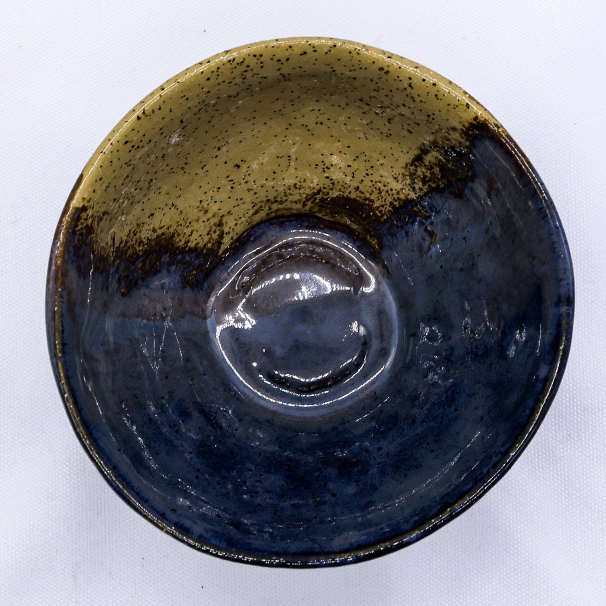 Small Indigo Clay Shore Handmade Ceramic Stoneware Dinner Bowl