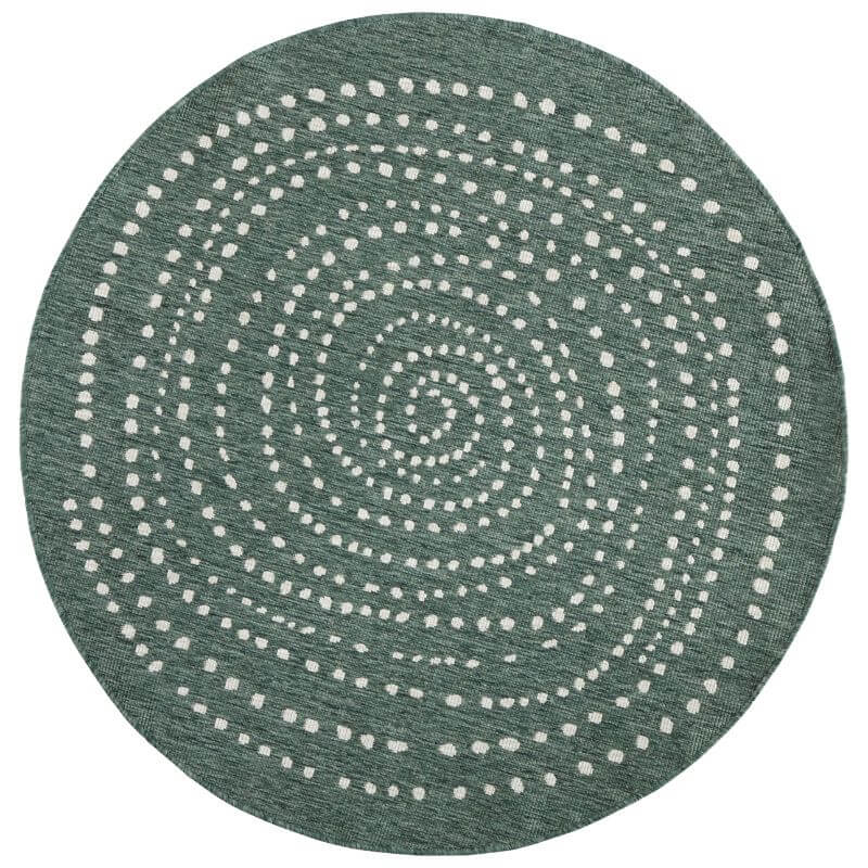 Shop Indoor Outdoor Bali Reversible Round Rug | Weatherproof Flatweave ...