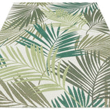 Indoor Outdoor Vai Green Rug Floral Design by The Rugs