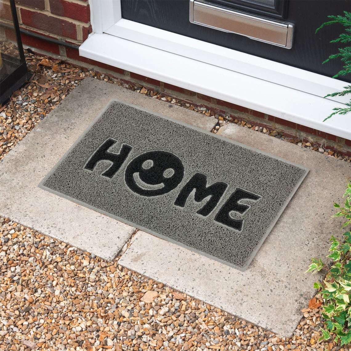 Nicoman Home Smile Inlay Embossed Doormat