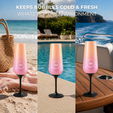 Sup drinkware Insulated Champagne Flute Ombre - 250ml