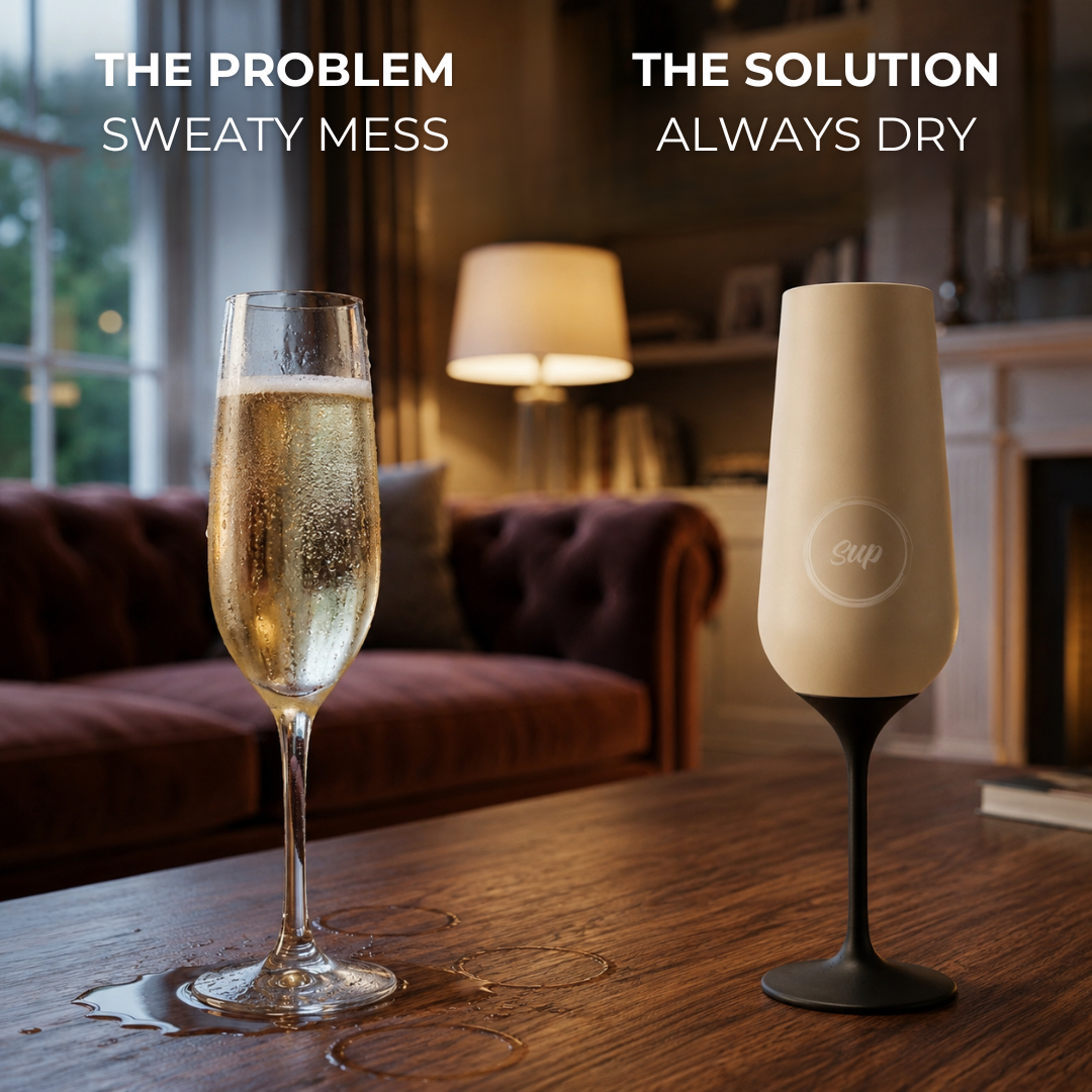 Sup drinkware Insulated Champagne Flute Shells