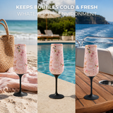 Sup drinkware Insulated Champagne Flute Flowers | 250ml