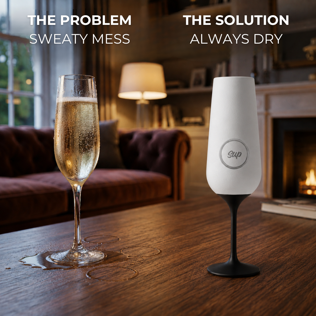 p drinkware Insulated Champagne Flute White - 250ml