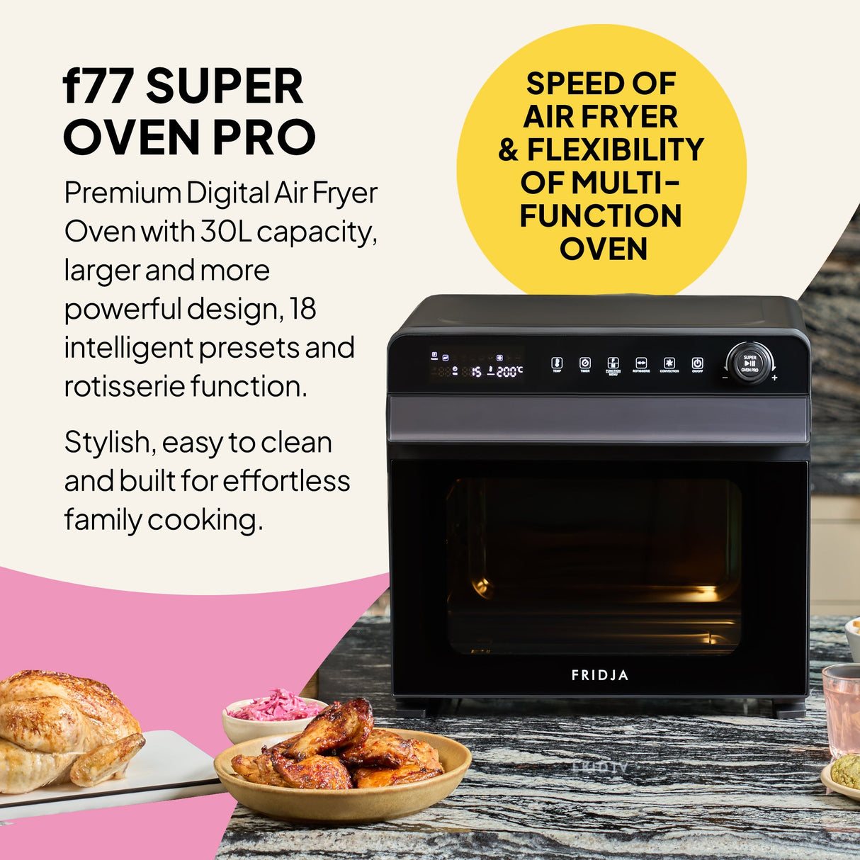 Fridja Super Oven Pro 30L Digital Air Fryer Oven