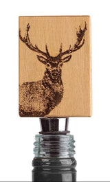 Stag Selbrae House Monarch Stag Beech Bottle Stopper