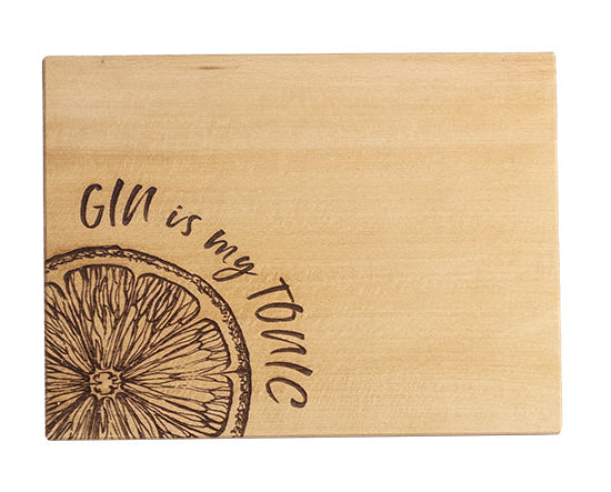 Selbrae House Gin Is My Tonic Beech Bar Board