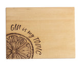 Selbrae House Gin Is My Tonic Beech Bar Board