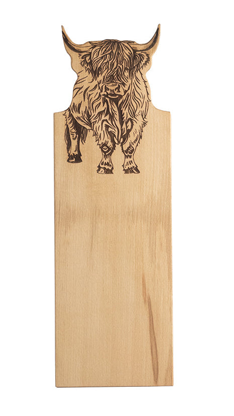 Highland Cow Selbrae House Framed Beech Serving Board - Medium