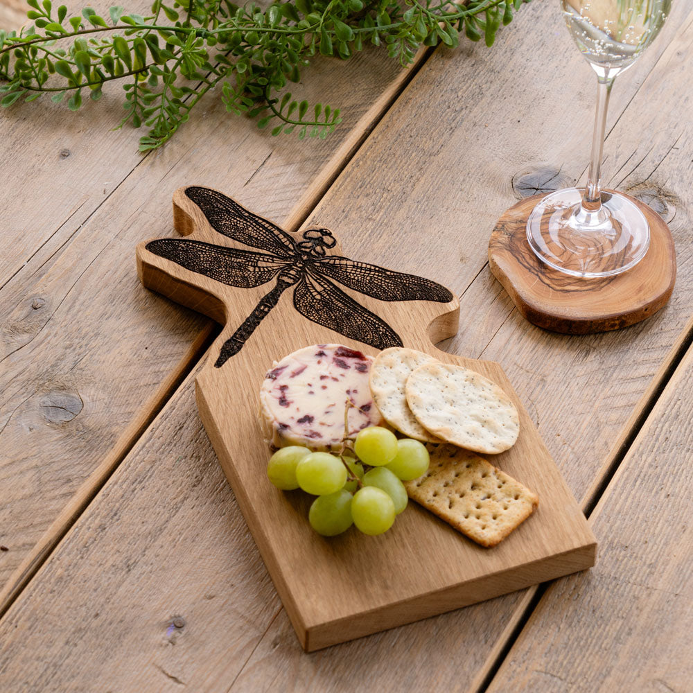 Selbrae House Dragonfly Framed Oak Serving Board - Small