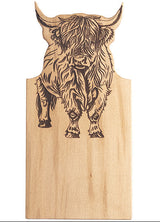 Highland Cow Selbrae House Framed Beech Serving Board - Small