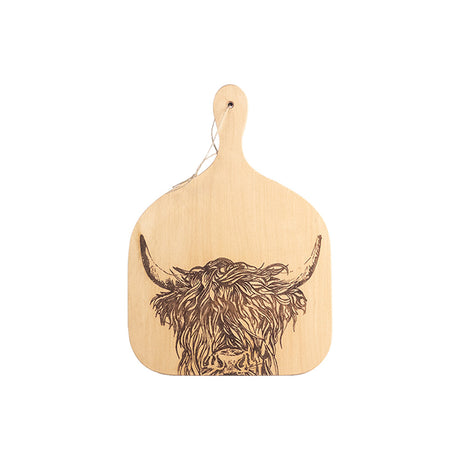Highland Cow Selbrae House Beech Hanging Paddle - Medium