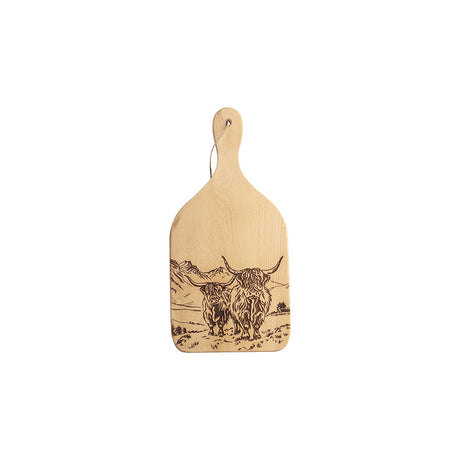 Highland Cow Selbrae House Scenic Beech Hanging Paddle - Small