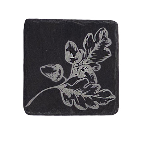 Selbrae House Autumn Acorns Single Slate Coaster