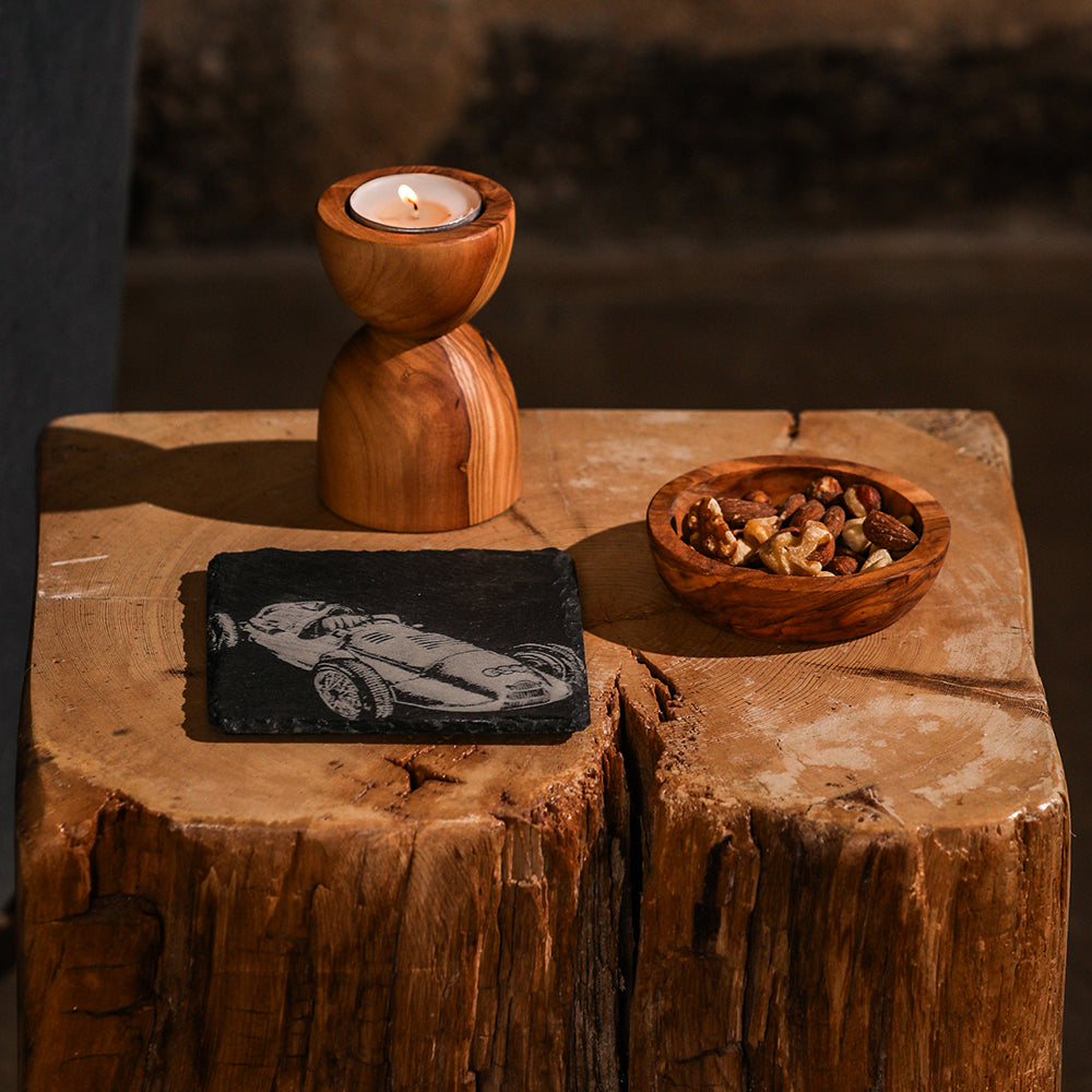 Selbrae House Vintage Racing Car Single Slate Coaster