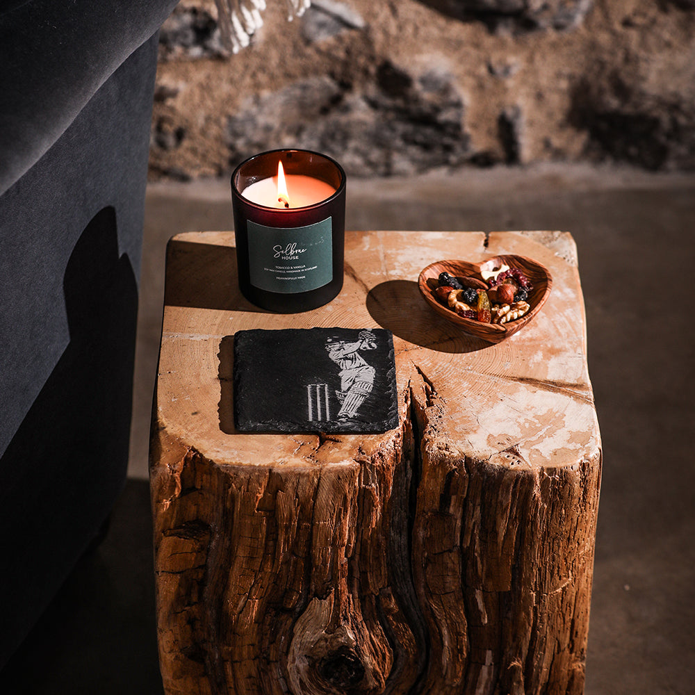 Selbrae House Cricket Single Slate Coaster