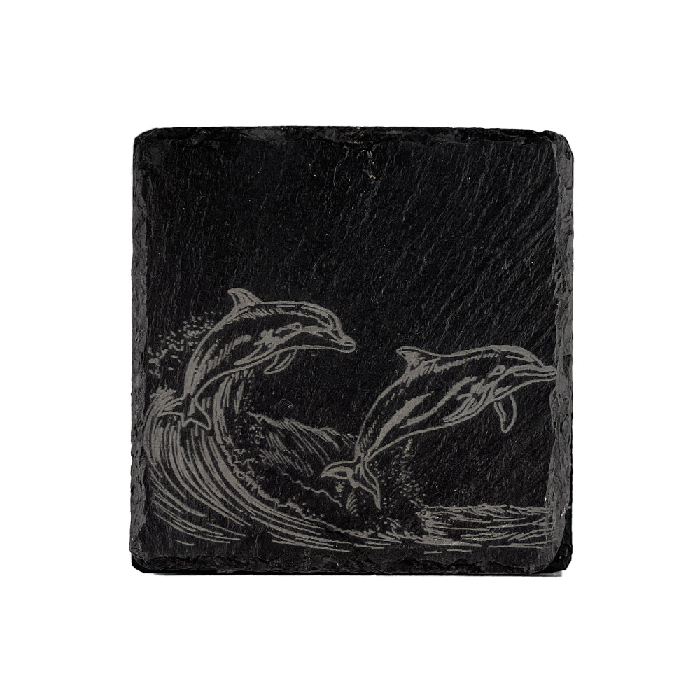 Selbrae House Dolphin Single Slate Coaster