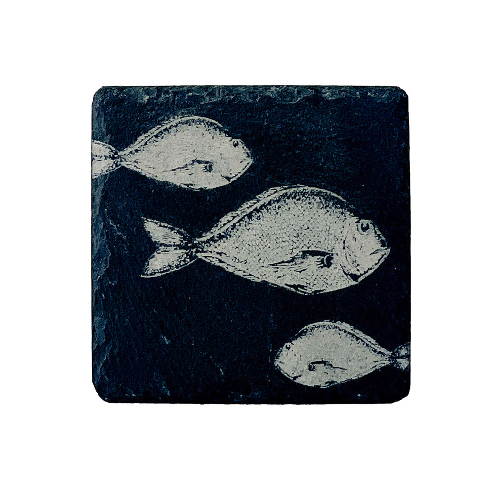 Selbrae House Fish Repeat Single Slate Coaster