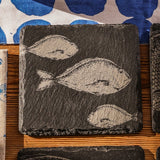 Selbrae House Fish Repeat Single Slate Coaster