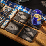 Selbrae House Fish Repeat Single Slate Coaster