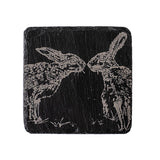 Selbrae House Kissing Hares Single Slate Coaster