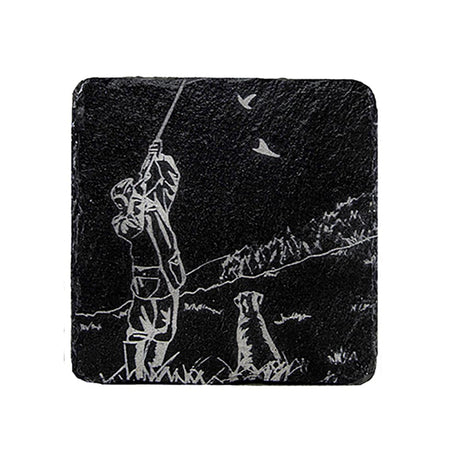 Selbrae House Shooting Single Slate Coaster