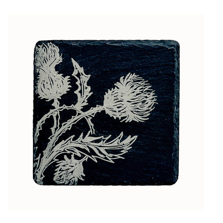 Selbrae House Thistle Trio Single Slate Coaster