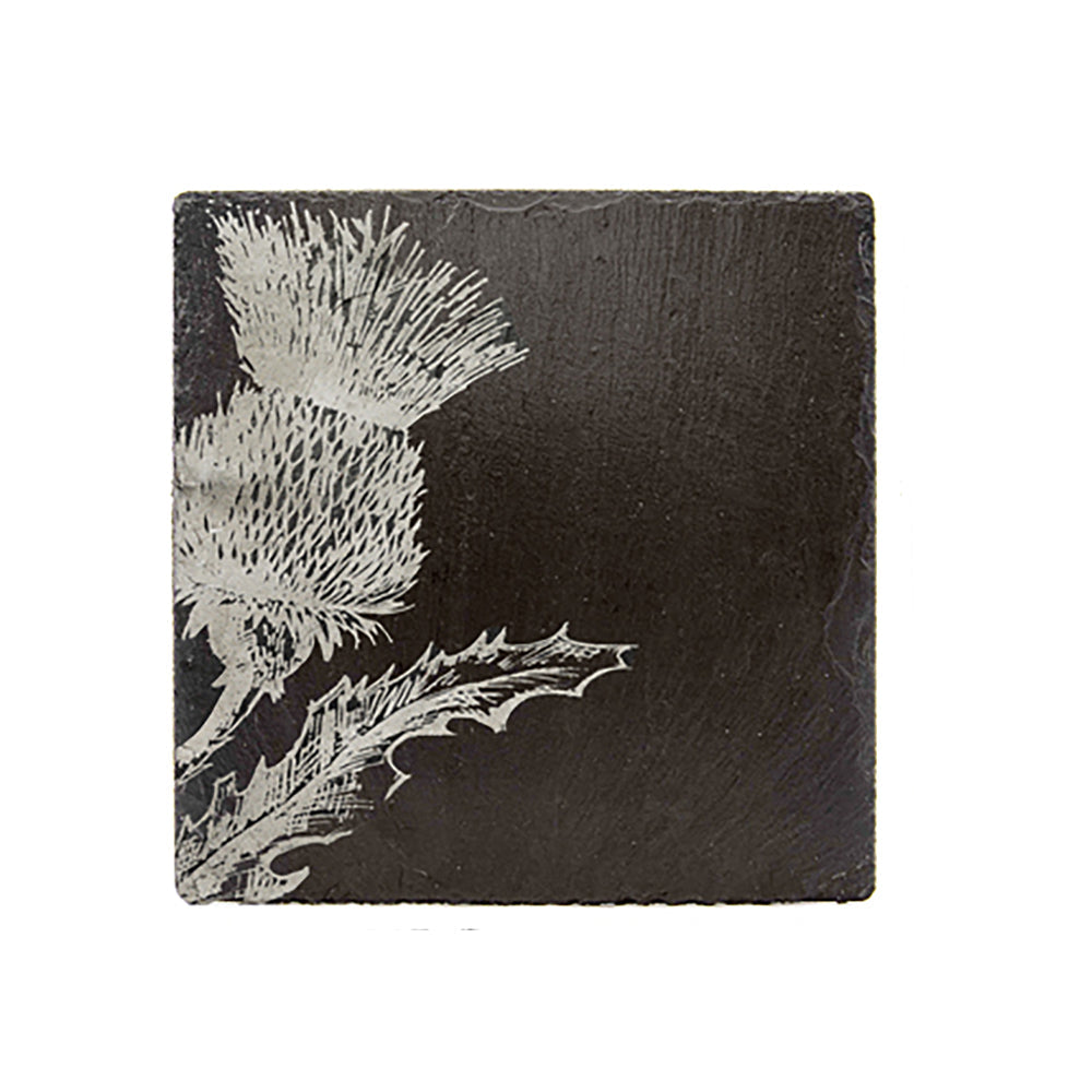 Selbrae House Thistle Single Slate Coaster